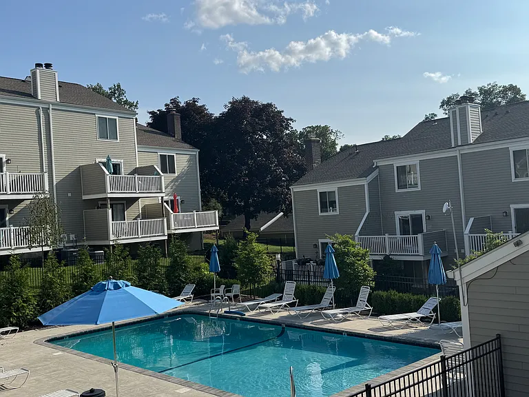 Lower pool (further from unit)
