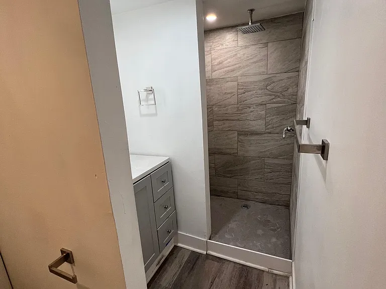 bathroom in basement