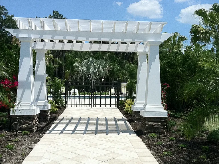 Entrance to community pool.