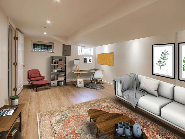 Basement room (staged)