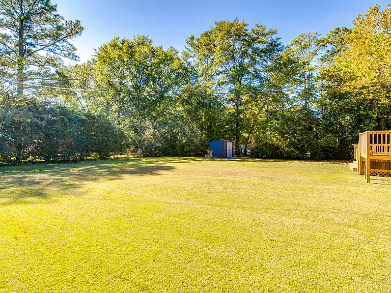 Large backyard