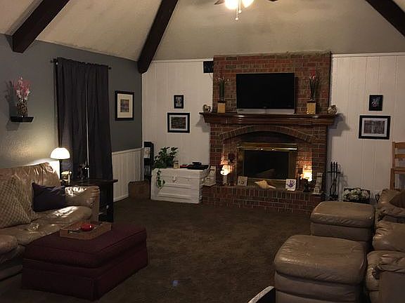 Vaulted ceiling, fresh paint