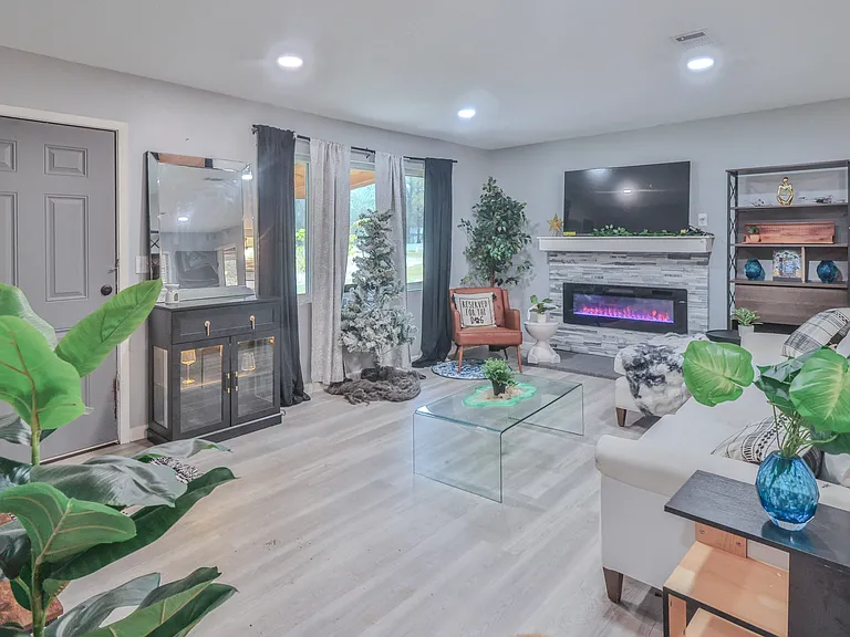 Living area. *Furniture not included.