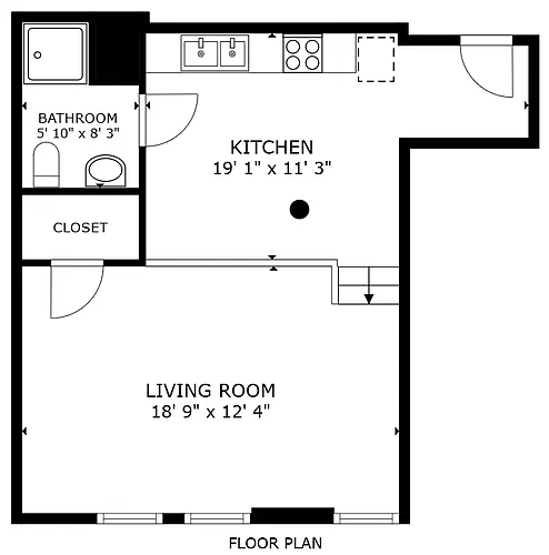 Floor plan Studio, Income Restrictions
