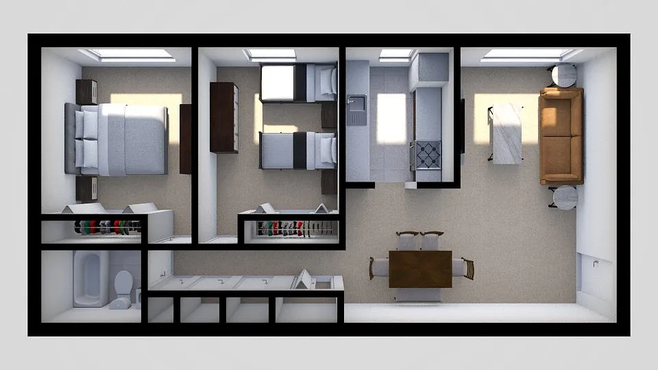 Floor plan 2 Bedrooms