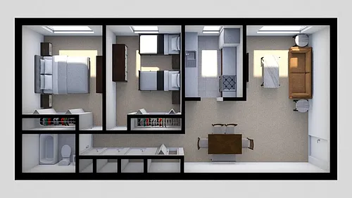 Floor plan 2 Bedrooms