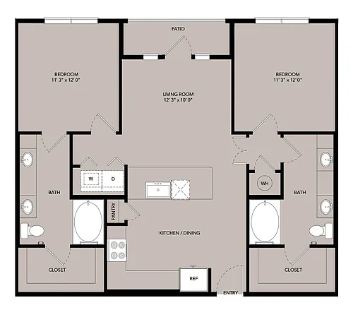 Floor plan B1-1122sf