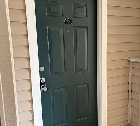 Front door on 3rd floor
