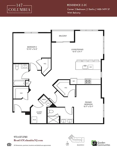 Floor plan 2-2C