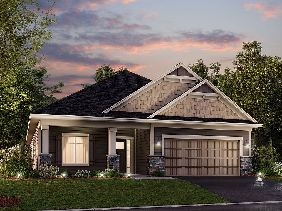 Willow Elevation E - Brick 2-Car