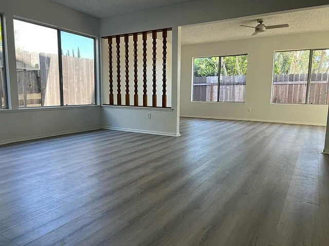 Dining room and entry to family room