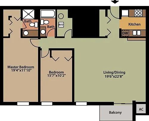Floor plan The Butterfield
