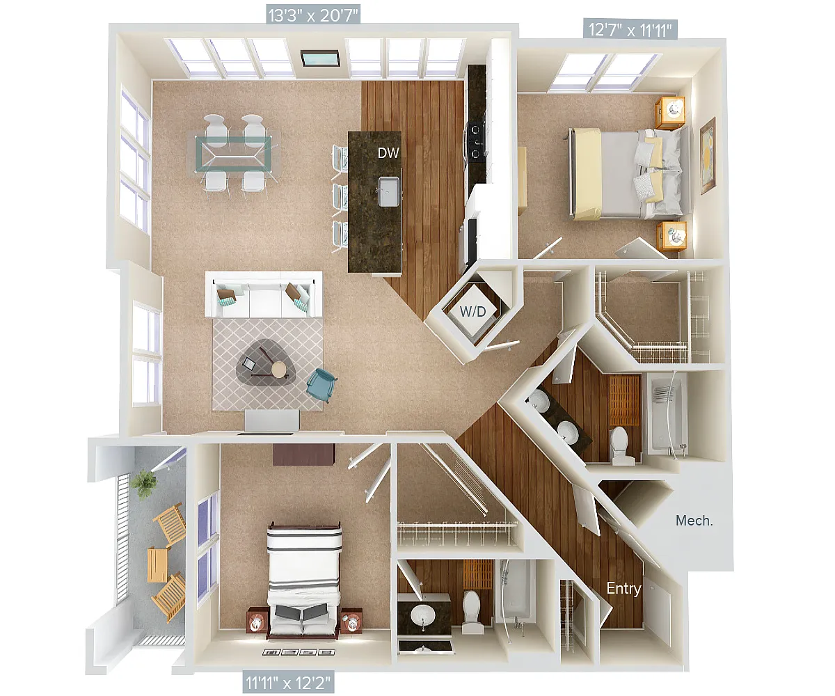 Floor plan B7-1-Var-1263