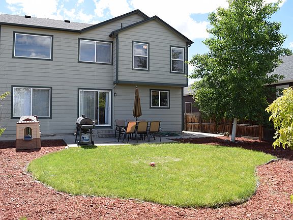 Landscaped backyard