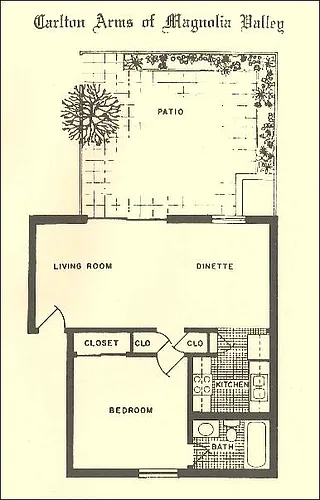Floor plan 1 Bedroom