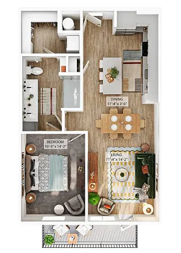 Floor plan A3B