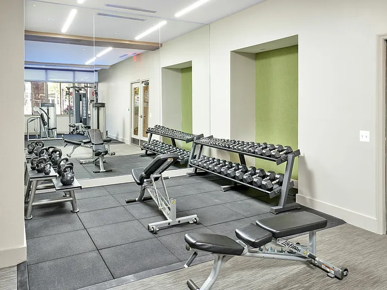Free Weight Area of Our Newly Renovated Fitness Center