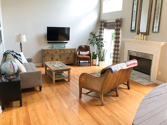 Kitchen opens directly to the living room with vaulted ceili