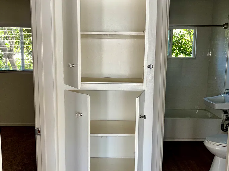 Hall closet space