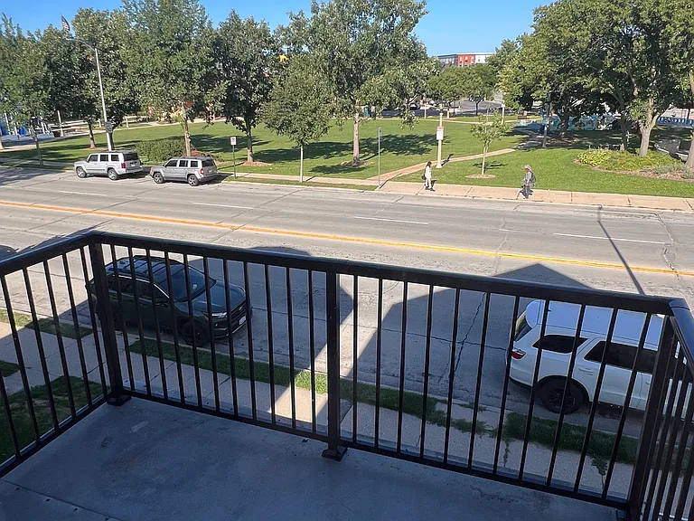 view from private from patio