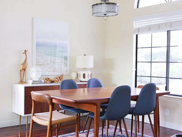 Formal dining room area