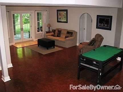 Basement living room
						:
						Surround sound - Speakers throughout entire house including deck and patio.