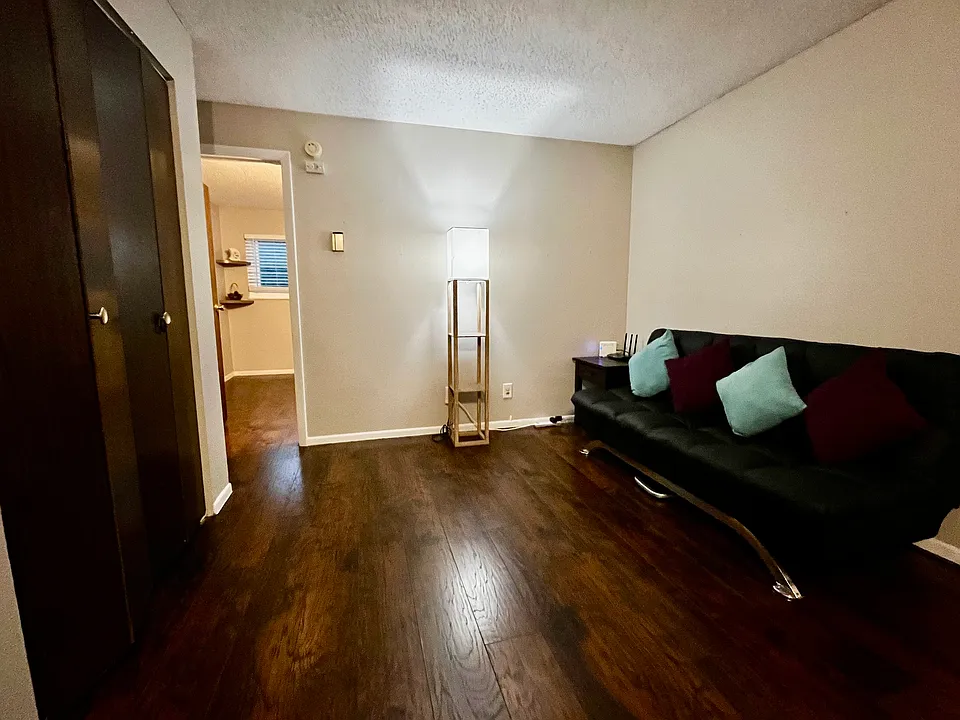 large storage in living room (no sofa)