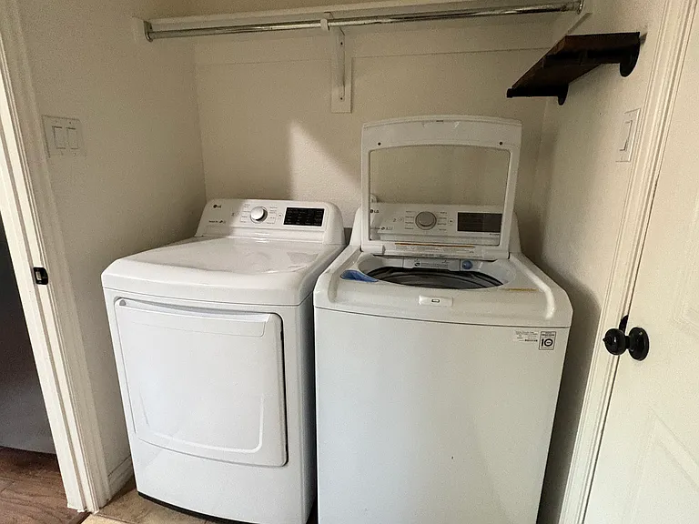 Laundry room, Washer dryer included with house rental.