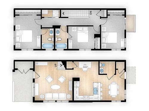 Floor plan 3 Bed 2.5 Bath - C2