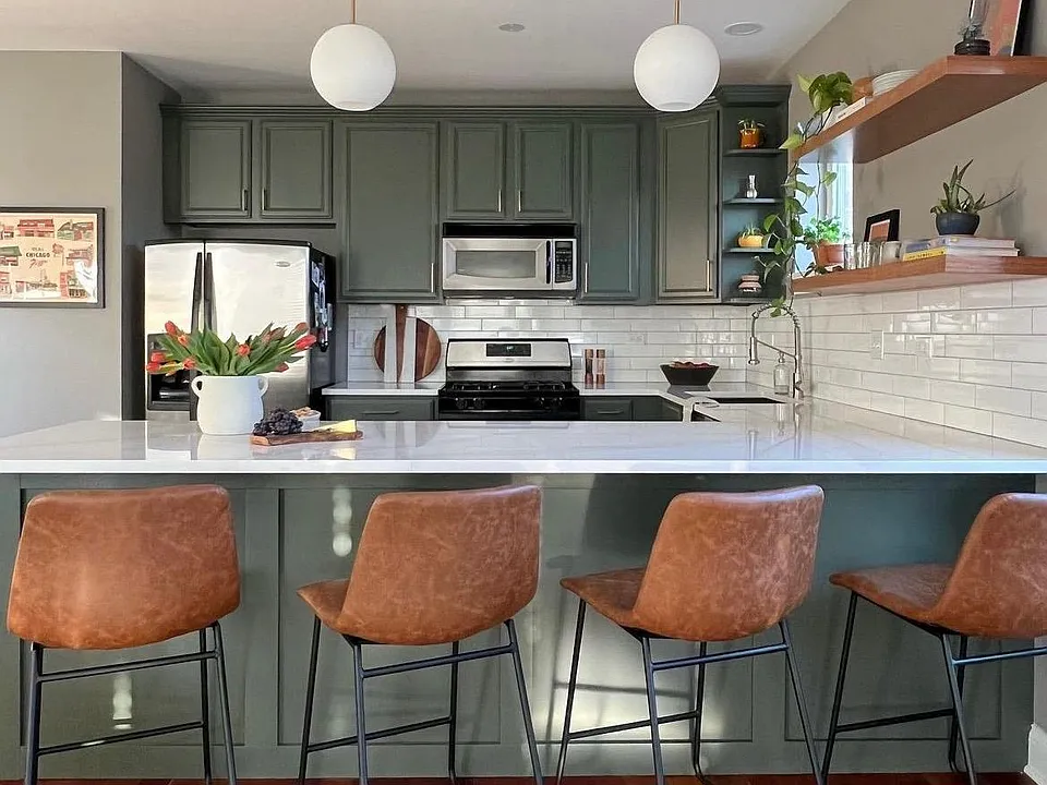 Kitchen is recently renovated