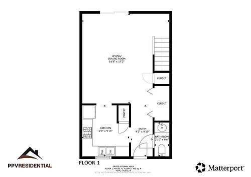 Floor plan 2 Bedroom 2 Bathroom