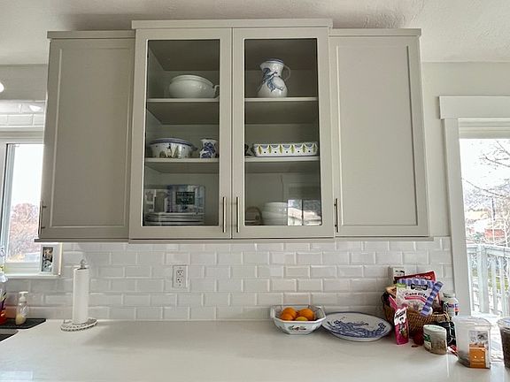 Newer cabinetry and countertops