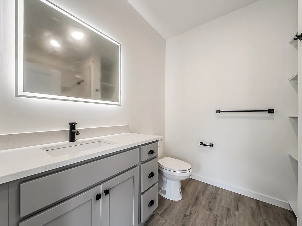 Typical Townhome bathroom finishes