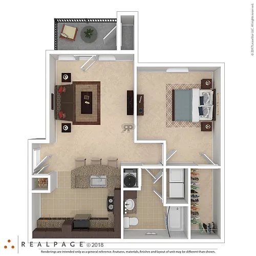 Floor plan 1 Bedroom Residential