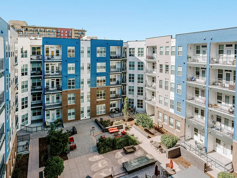 City House Apartments Building Exterior and Courtyard