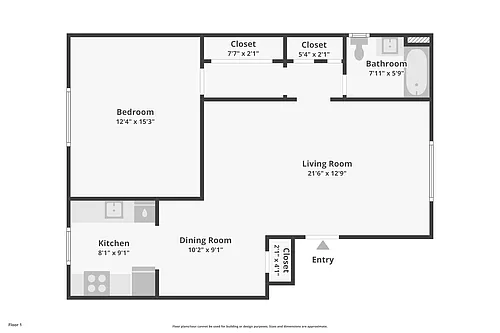 Floor plan 1BR-1-PREN