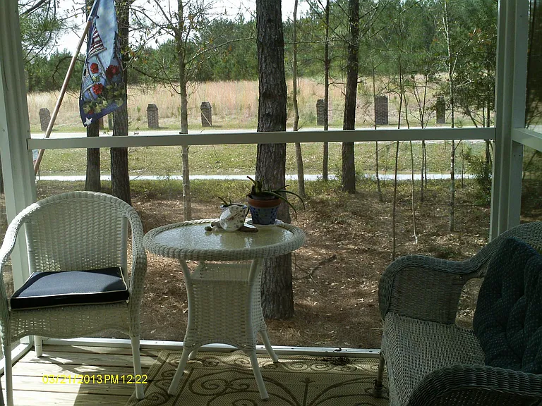 Covered front deck