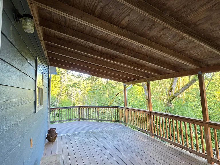 Rear of house deck
(photo from back door)