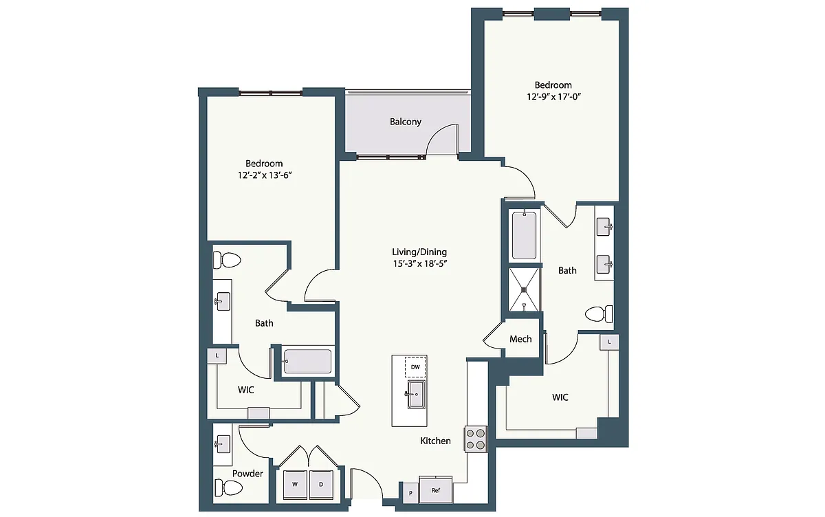 Floor plan 2C1