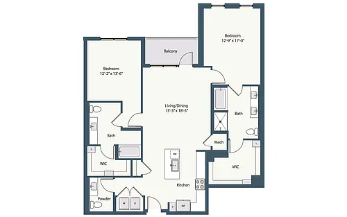 Floor plan 2C1