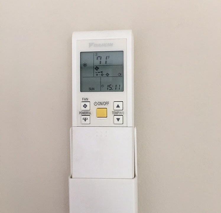 Image of the MiniSplit Remote