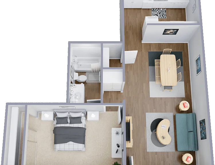 Plan B Floorplan Diagram