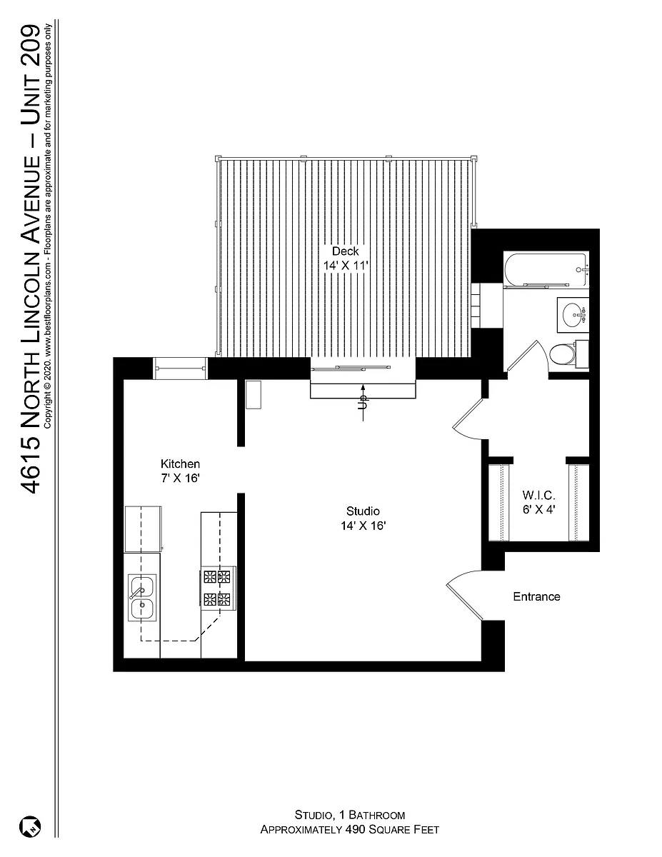 Floor plan Studio