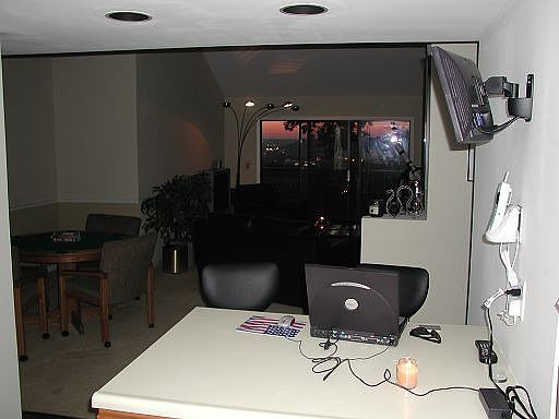 From kitchen into great room