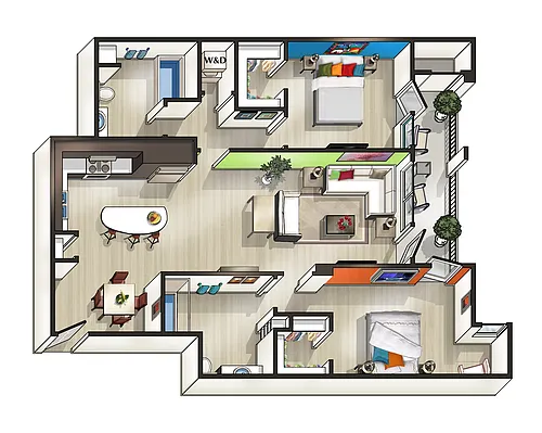 Floor plan B3 10th & Island