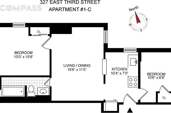 5th image of 327 E 3rd St APT 1C