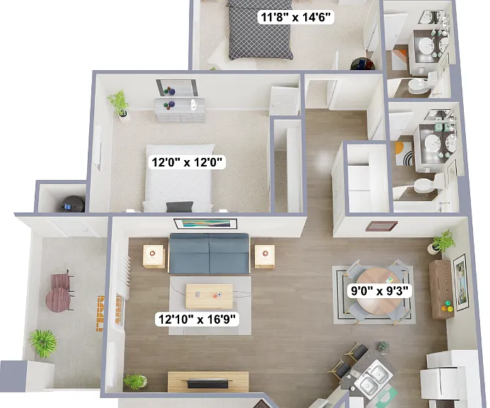 The Chestnut Floorplan Diagram