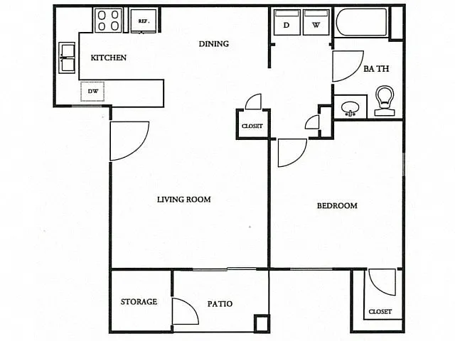 Floor plan One Bedroom