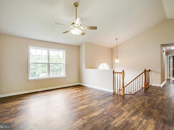 Living Room with newer laminate flooring