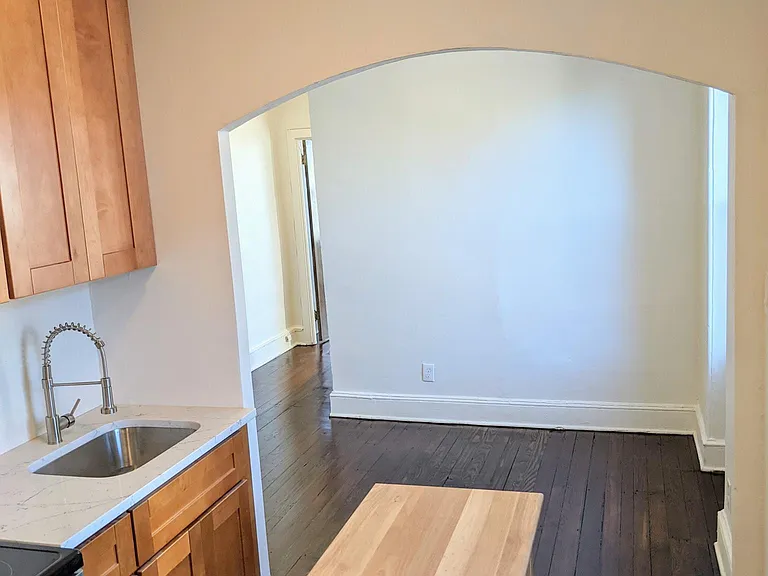 View of living room from kitchen